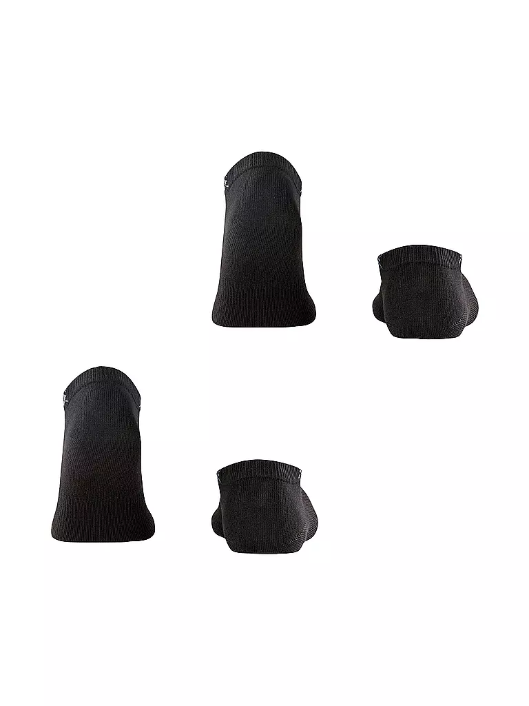 BURLINGTON | Chaussettes sneaker homme EVERYDAY, lot de 2, 40-46 noir | 