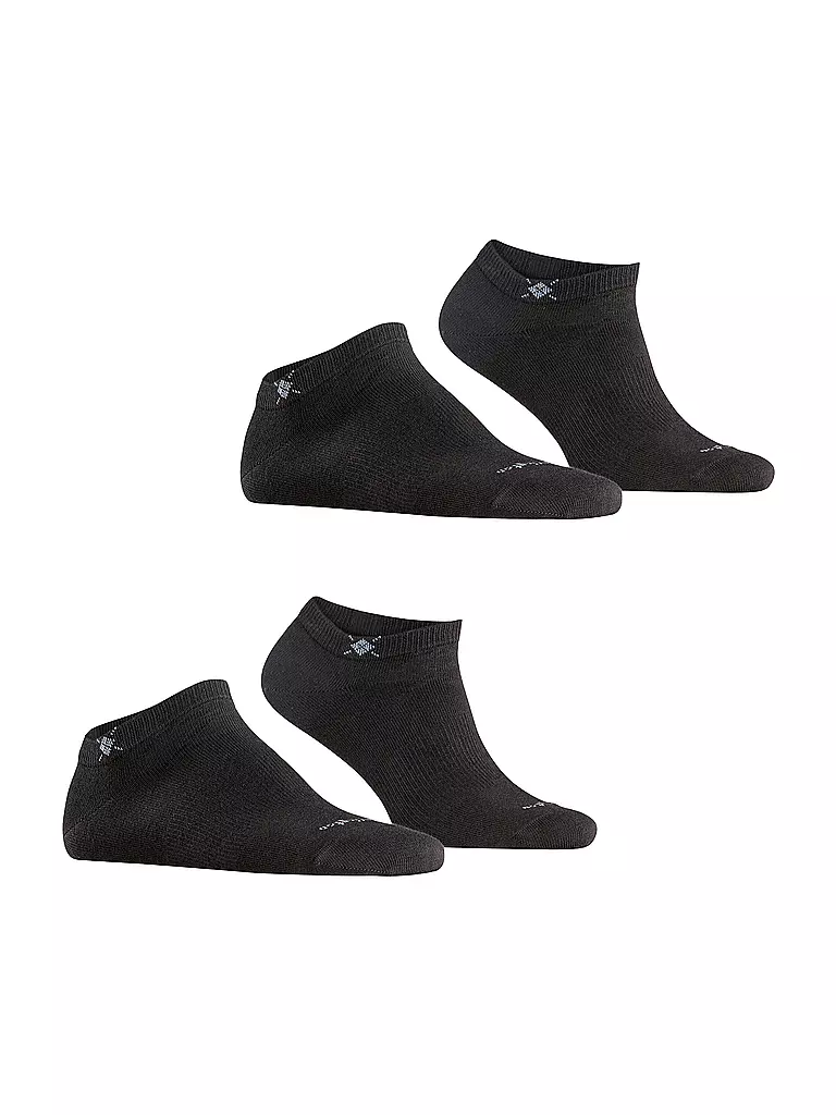 BURLINGTON | Chaussettes sneaker homme EVERYDAY, lot de 2, 40-46 noir | 