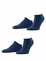 BURLINGTON | Chaussettes sneaker homme EVERYDAY, lot de 2, 40-46 sésame | Bleu