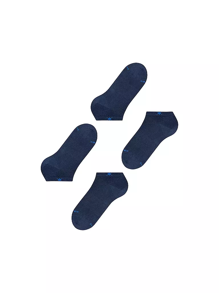 BURLINGTON | Chaussettes sneaker homme EVERYDAY, lot de 2, tailles 40-46, marine | 