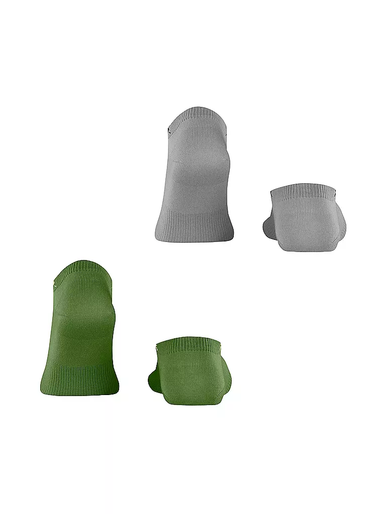 BURLINGTON | Chaussettes sneaker homme EVERYDAY lot de 2 40-46 palm tree | olive