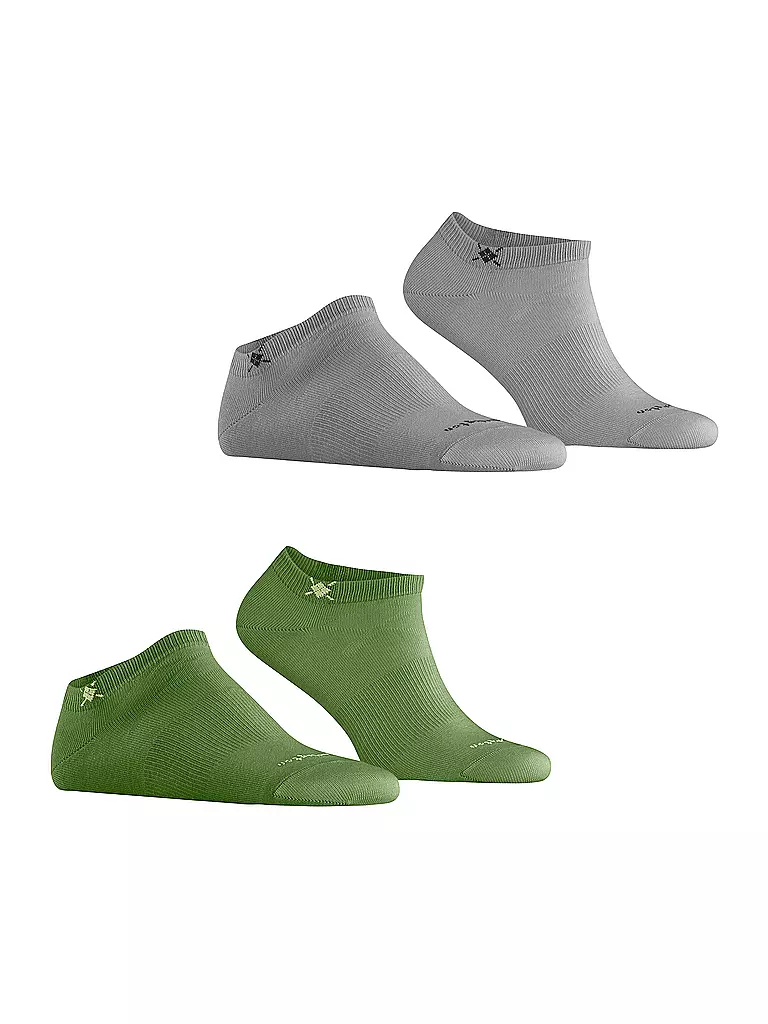 BURLINGTON | Chaussettes sneaker homme EVERYDAY lot de 2 40-46 palm tree | olive