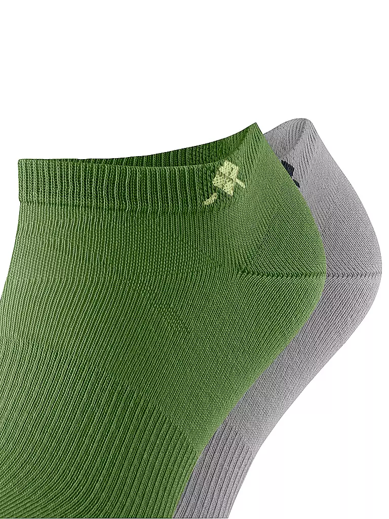 BURLINGTON | Chaussettes sneaker homme EVERYDAY lot de 2 40-46 palm tree | olive
