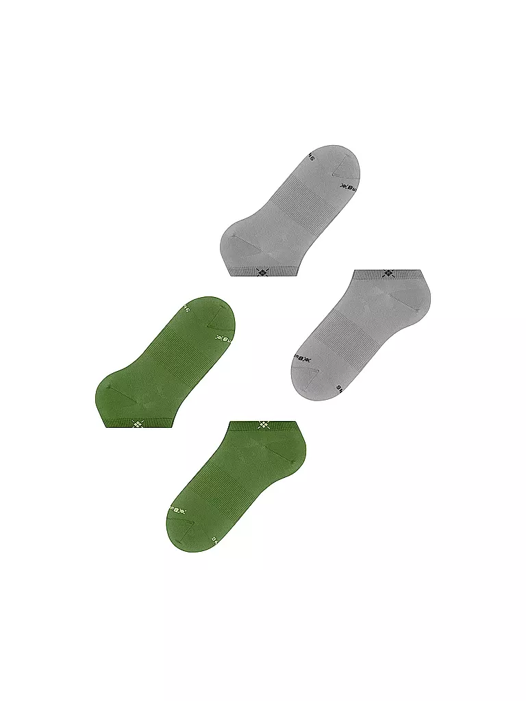 BURLINGTON | Chaussettes sneaker homme EVERYDAY lot de 2 40-46 palm tree | olive