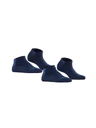 BURLINGTON | Chaussettes sneaker femme lot de 2 EVERYDAY 36-41 light jeans | Noir