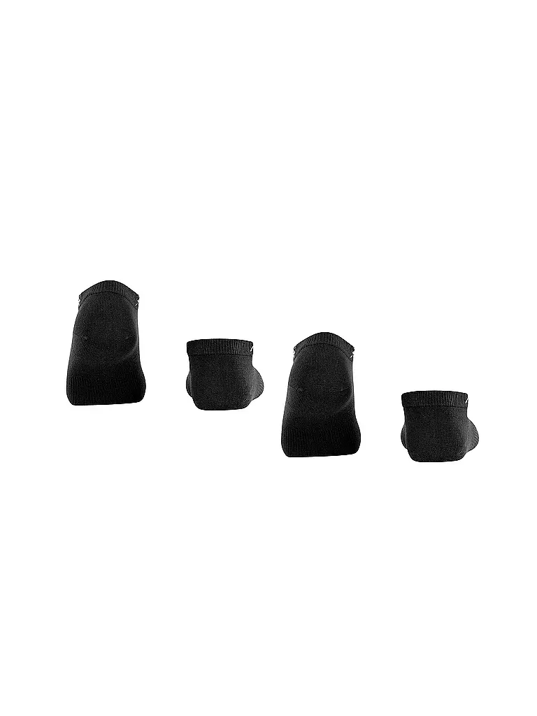 BURLINGTON | Chaussettes sneaker pour femmes, lot de 2, EVERYDAY 36-41 noir | 