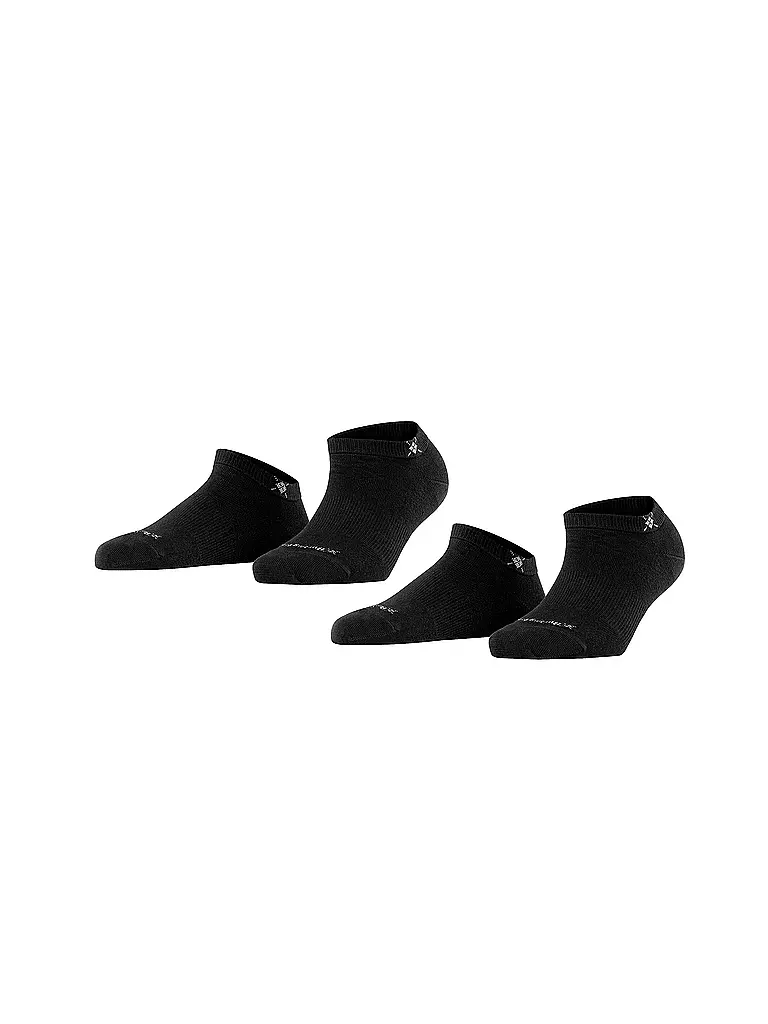 BURLINGTON | Chaussettes sneaker pour femmes, lot de 2, EVERYDAY 36-41 noir | 