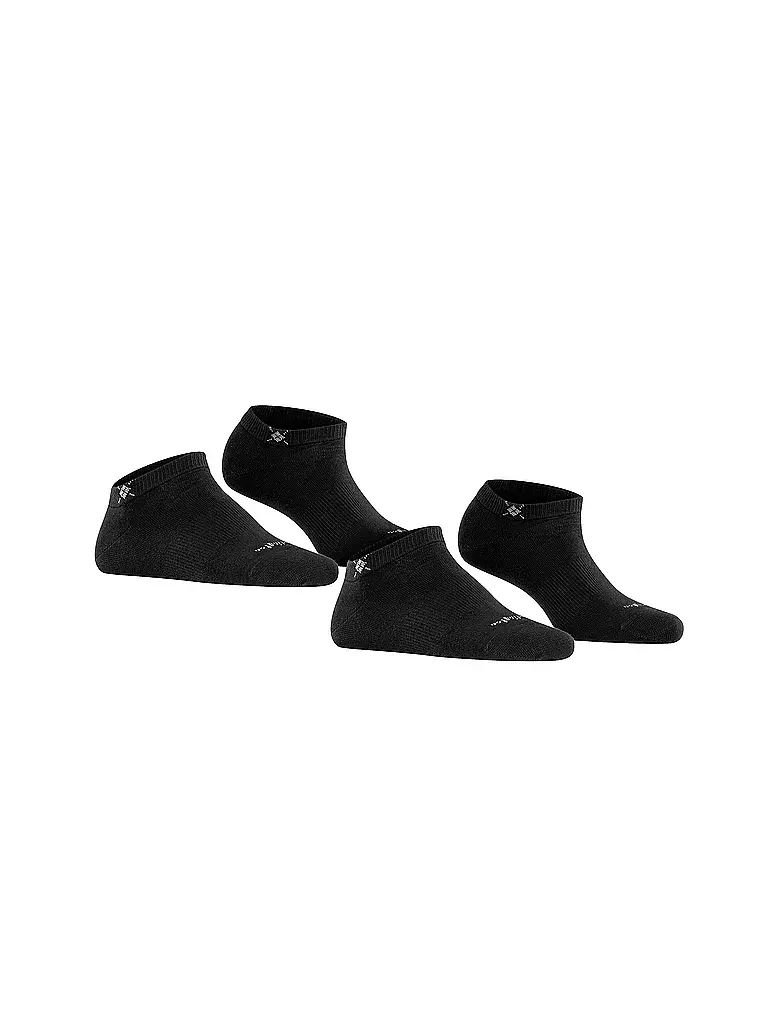 BURLINGTON | Chaussettes sneaker pour femmes, lot de 2, EVERYDAY 36-41 noir | 