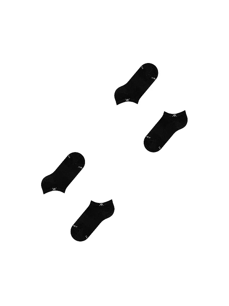 BURLINGTON | Chaussettes sneaker pour femmes, lot de 2, EVERYDAY 36-41 noir | 
