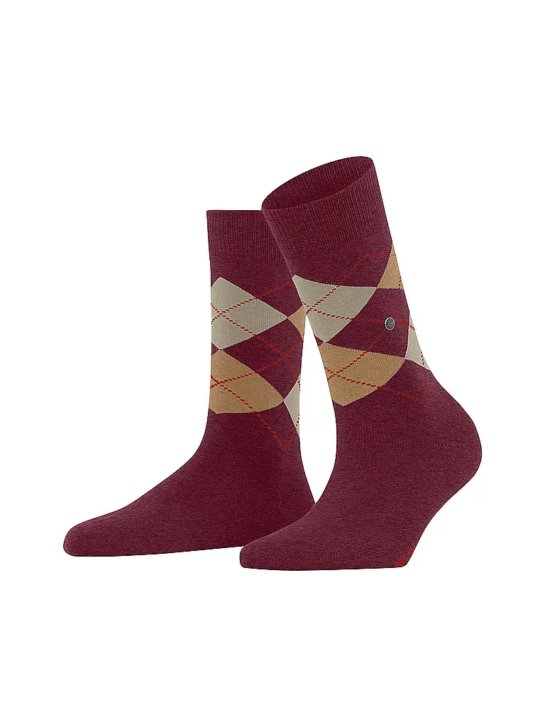 BURLINGTON | Coffret cadeau de 2 paires de chaussettes pour femmes 36-41 EVERYDAY X-MAS BOX assortiment | Rouge foncé