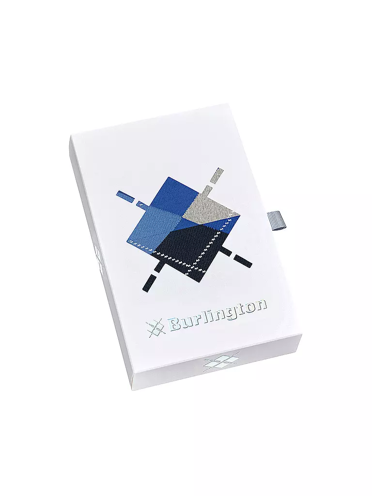 BURLINGTON | Coffret cadeau de 2 paires de chaussettes pour hommes tailles 40-46 | Bleu