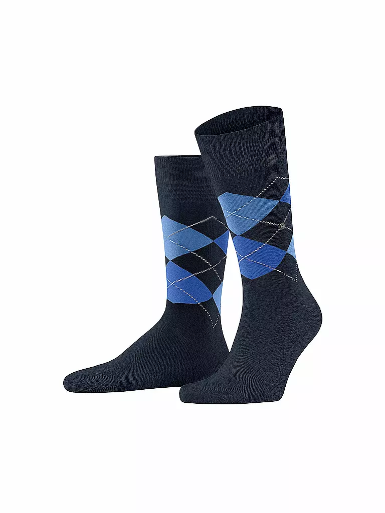 BURLINGTON | Coffret cadeau de 2 paires de chaussettes pour hommes tailles 40-46 | Bleu