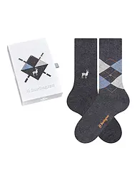 BURLINGTON | Coffret cadeau de chaussettes pour hommes EVERYDAY X-MAS 40-46 assorties | Gris