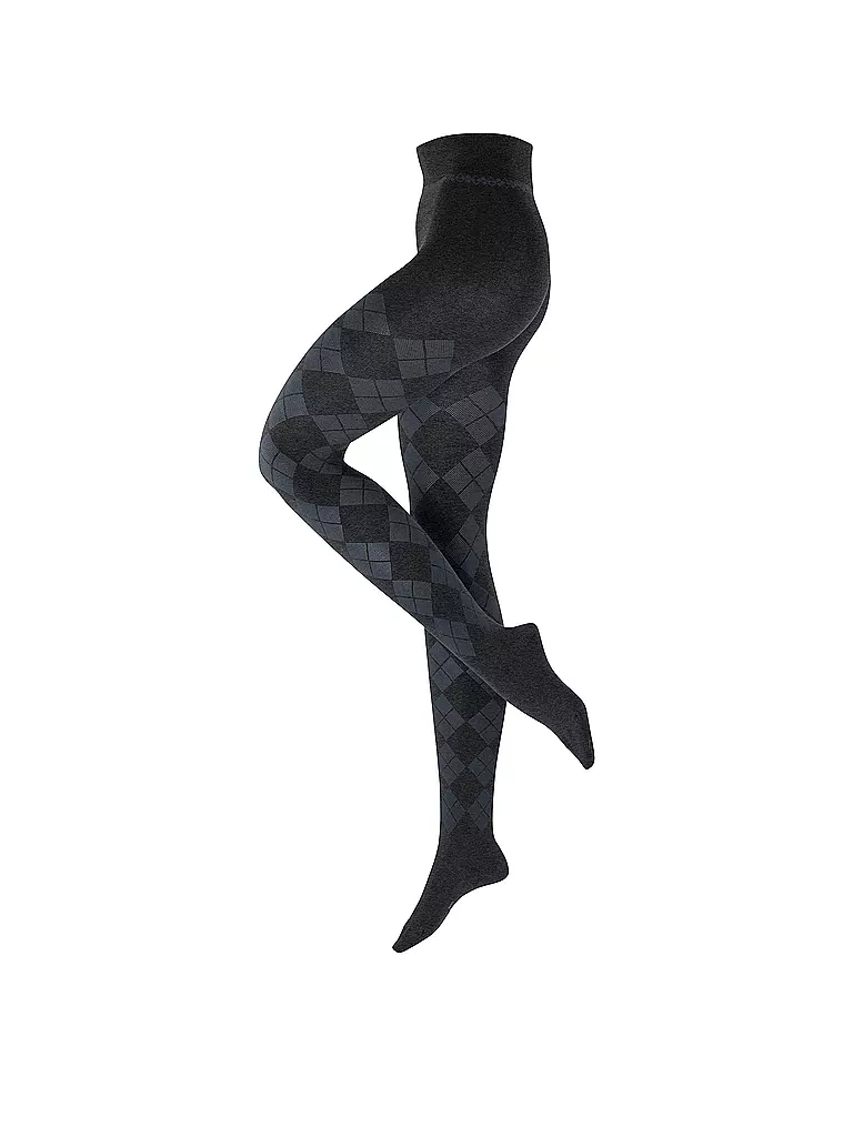 BURLINGTON | Collant tricoté ELEGANT ESSENCE anthra. mel | grau