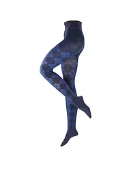 BURLINGTON | Collant tricoté ELEGANT ESSENCE noir | Bleu foncé