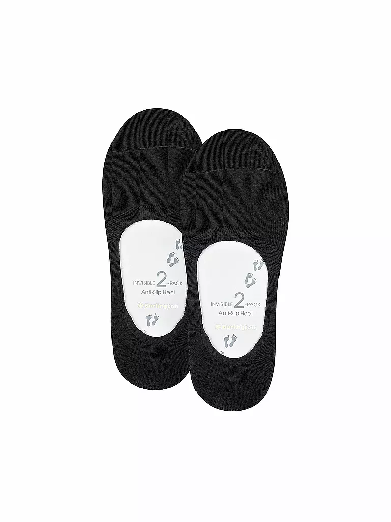 BURLINGTON | Damen Füsslinge EVERYDAY 2-er Pkg black | Noir