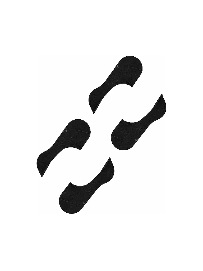 BURLINGTON | Damen Füsslinge EVERYDAY 2-er Pkg black | Noir