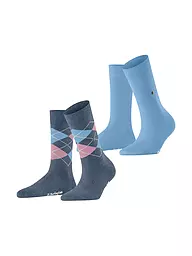 BURLINGTON | Chaussettes femme EVERYDAY, lot de 2 paires, 36-41 marine | Bleu