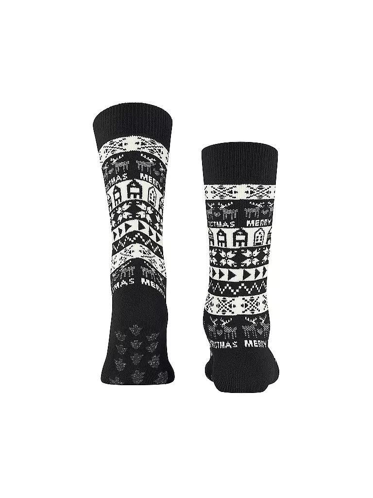 BURLINGTON | Damen Socken MERRY CHRISTMAS 36-41 black | Noir