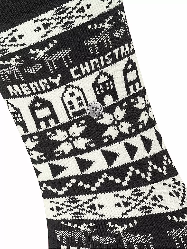 BURLINGTON | Damen Socken MERRY CHRISTMAS 36-41 black | Noir