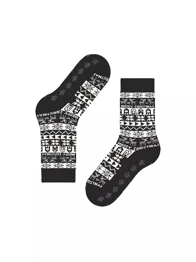 BURLINGTON | Damen Socken MERRY CHRISTMAS 36-41 black | Noir