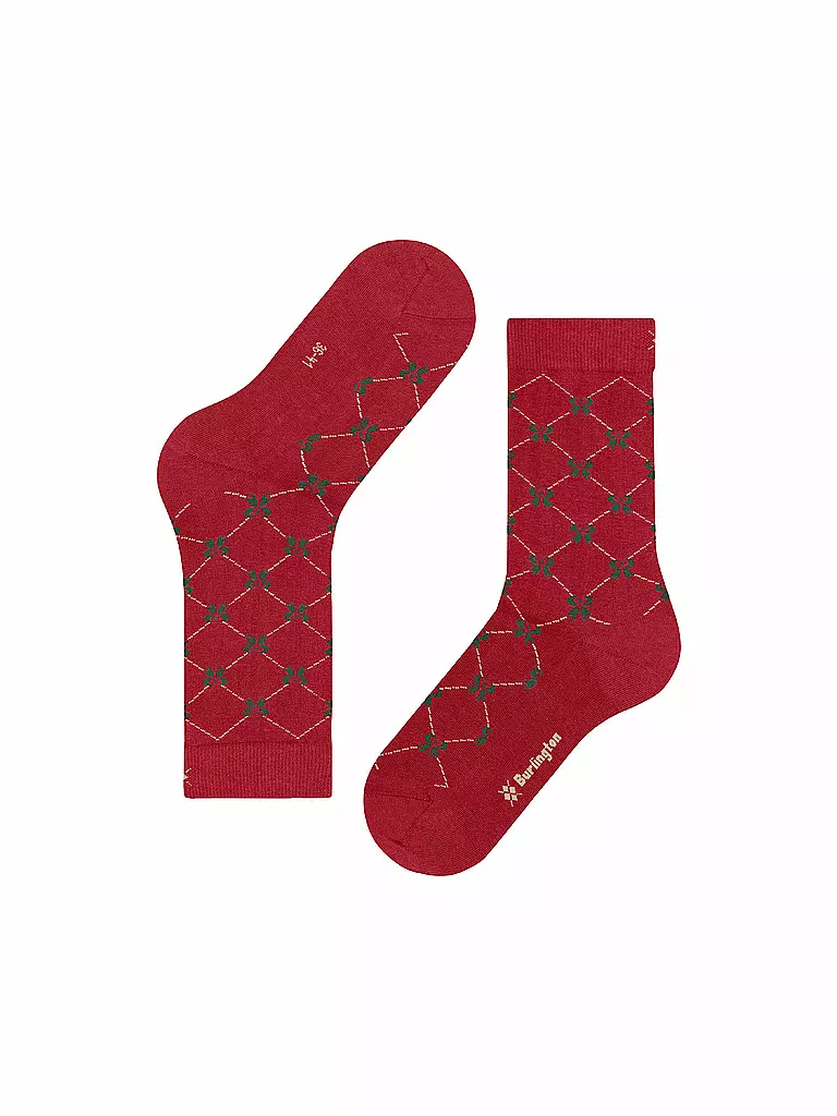 BURLINGTON | Damen Socken SWEET RIBBON 36-41 red pepper | Rouge