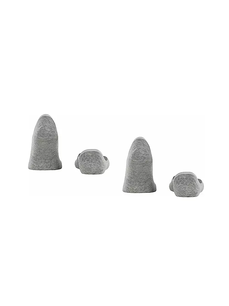 BURLINGTON | Füsslinge homme EVERYDAY, paquet de 2, gris clair | 