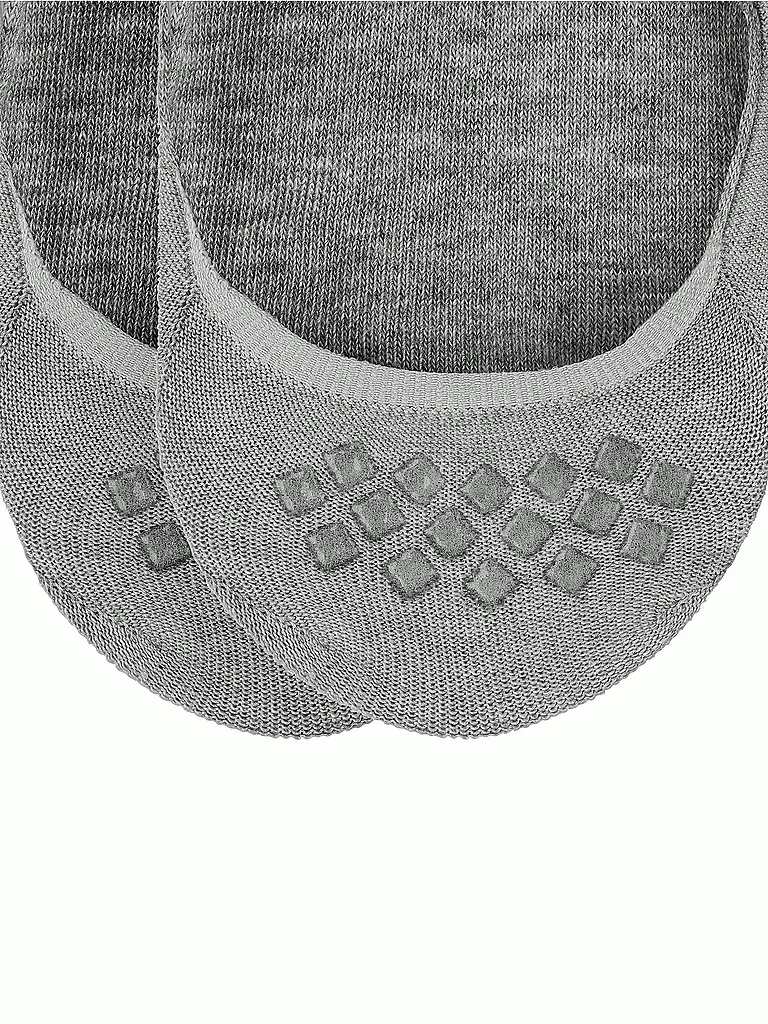 BURLINGTON | Füsslinge homme EVERYDAY, paquet de 2, gris clair | 
