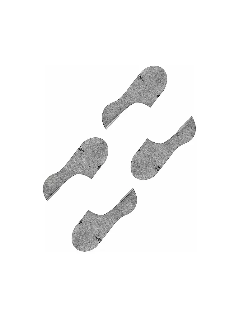 BURLINGTON | Füsslinge homme EVERYDAY, paquet de 2, gris clair | 
