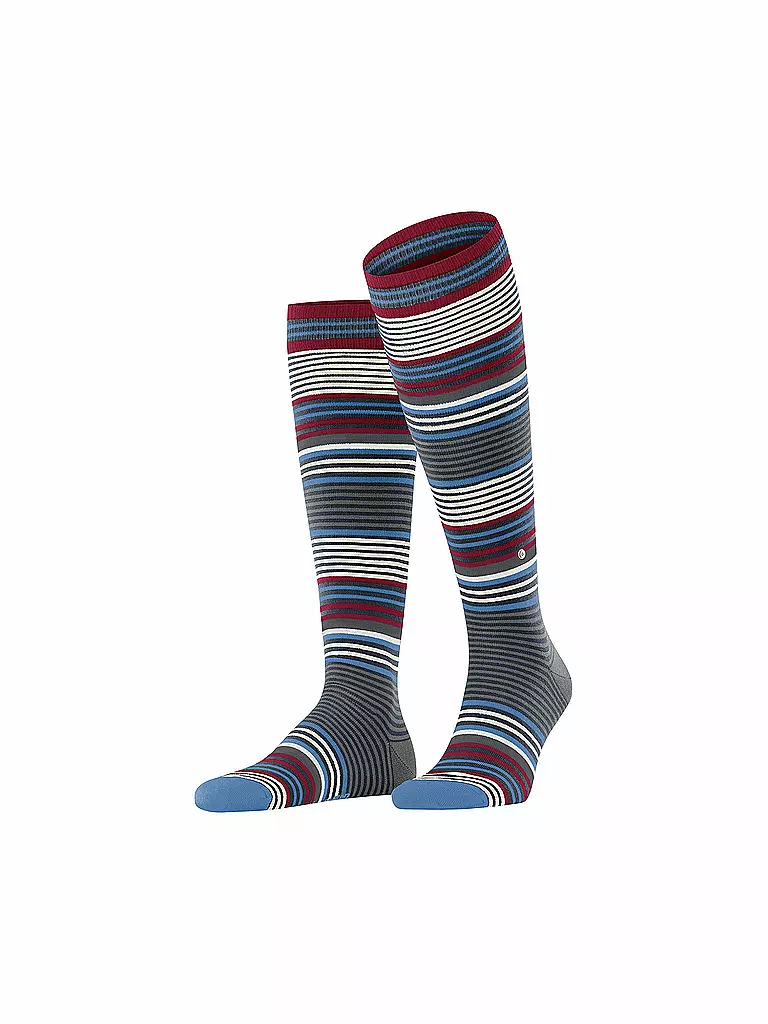 BURLINGTON | Herren Kniestrümpfe STRIPE 40-46 marine | Bleu