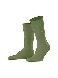 BURLINGTON | Chaussettes homme DUBLIN SO 40-46 steel mel. | Olive