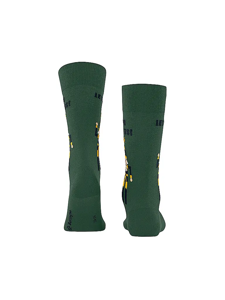 BURLINGTON | Nom du produit: Chaussettes Homme NUTTY NUTRACKER 40-46 eucalyptus | Vert