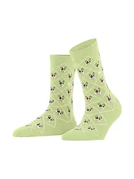 BURLINGTON | Chaussettes pour femmes CORGI 36-41 noir | Vert clair