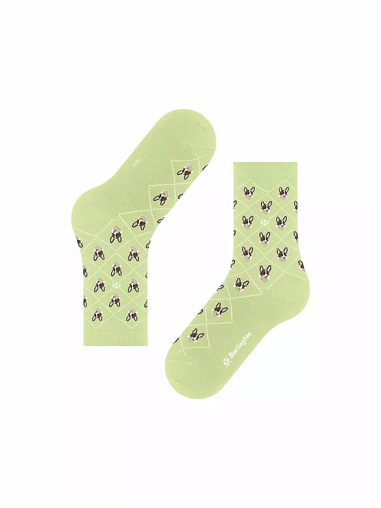 BURLINGTON | Socken Gr 36-41 lemon | Vert clair