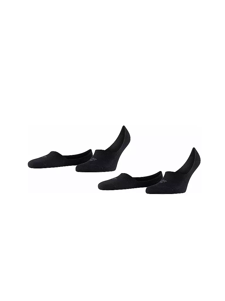 BURLINGTON | Socquettes Homme EVERYDAY, lot de 2, noir | schwarz