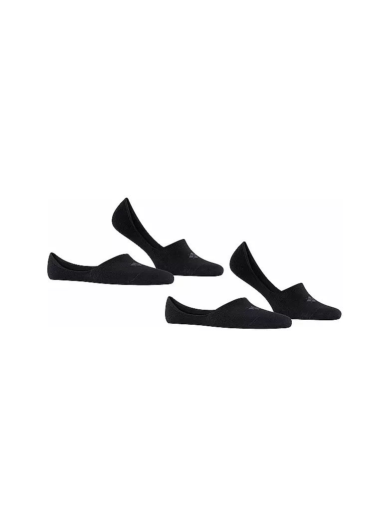 BURLINGTON | Socquettes Homme EVERYDAY, lot de 2, noir | 