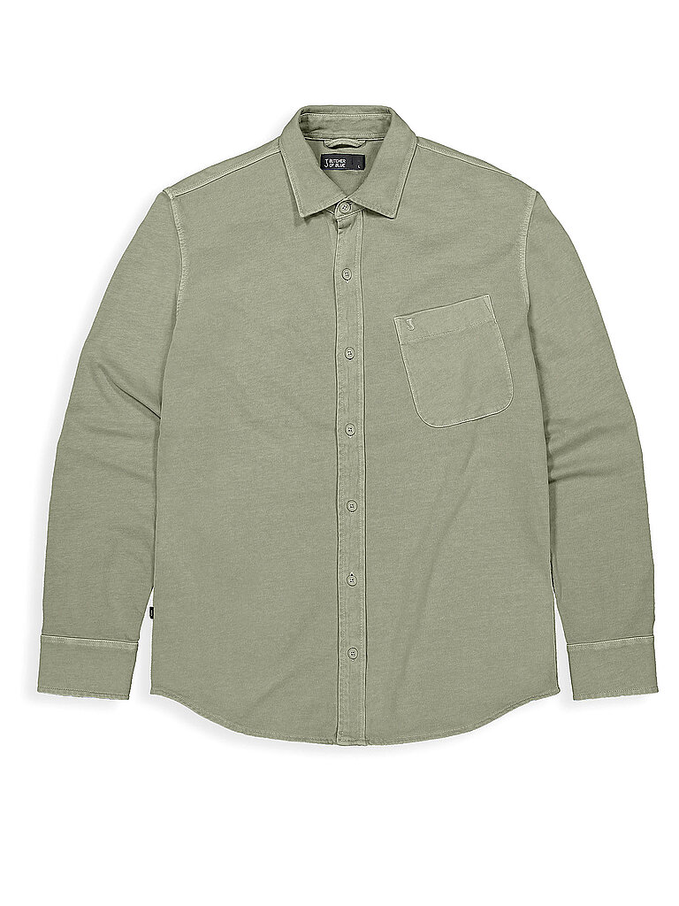 BUTCHER+OF+BLUE+Chemise+coupe+regular+AIDAN+olive+|+S