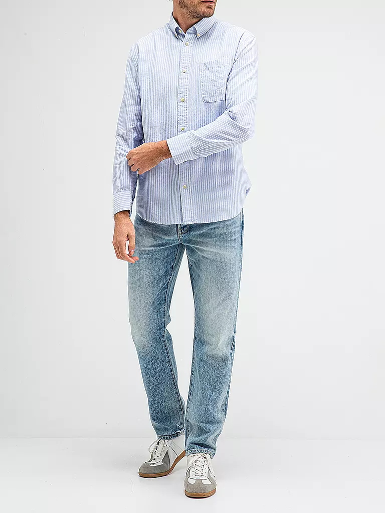 BUTCHER OF BLUE | Chemise coupe régulière AIDAN | Bleu