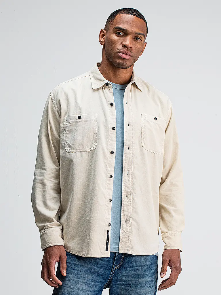 BUTCHER OF BLUE | Chemise coupe régulière AIDAN | beige