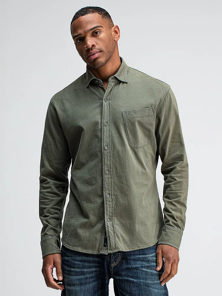 BUTCHER OF BLUE | Chemise coupe regular AIDAN | olive