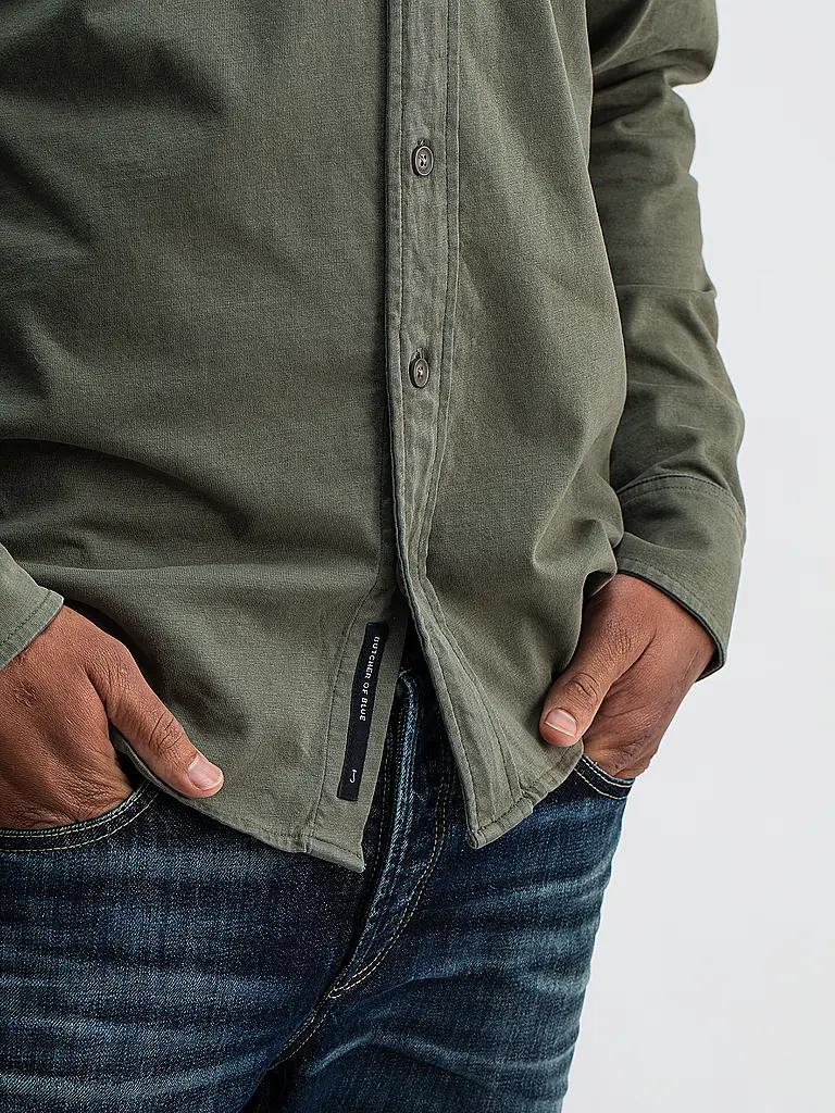 BUTCHER OF BLUE | Chemise coupe regular AIDAN | olive
