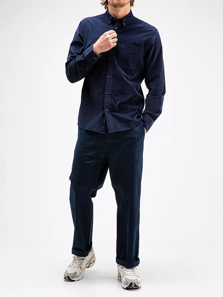 BUTCHER OF BLUE | Cordhemd ROBBY | Bleu