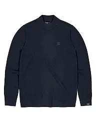 BUTCHER OF BLUE | Pullover CLIFDEN MOCK | Bleu foncé