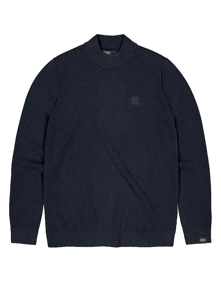BUTCHER OF BLUE | Pullover CLIFDEN MOCK | Bleu foncé