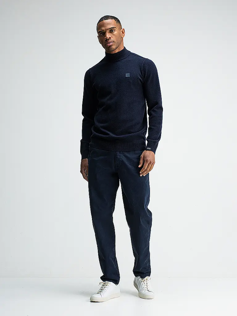 BUTCHER OF BLUE | Pullover CLIFDEN MOCK | Bleu foncé