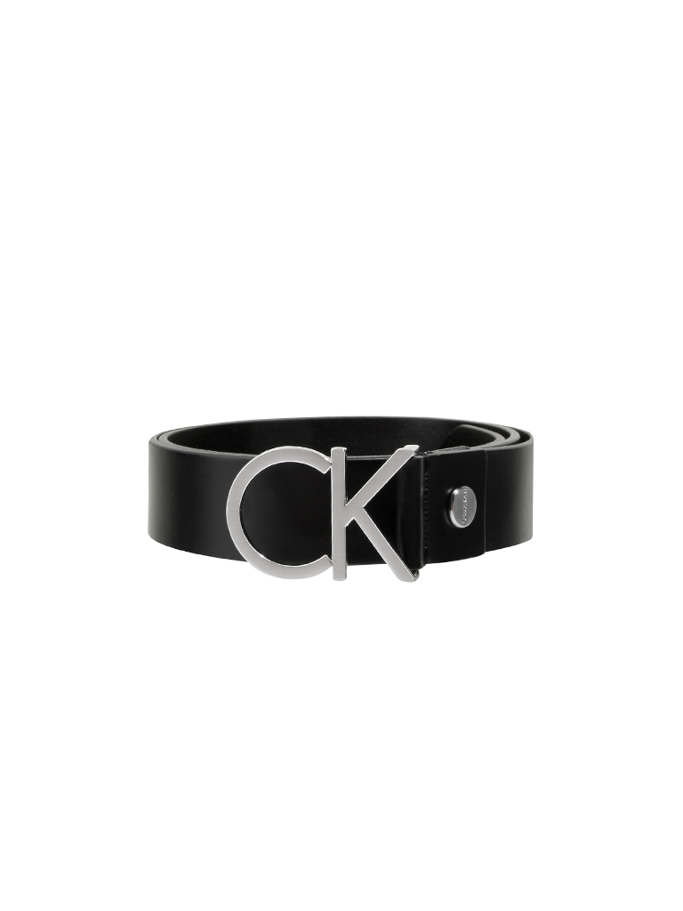 Ceinture en cuir noir 75
