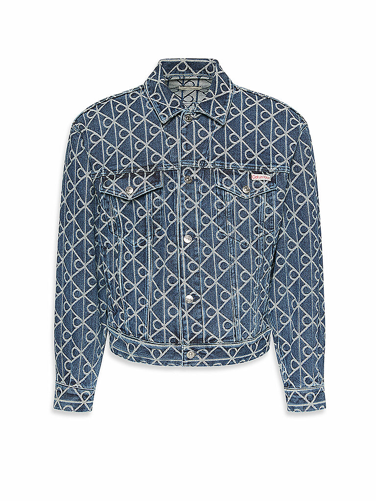 CALVIN+KLEIN+JEANS+Veste+en+jean+bleu+|+M