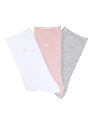 CALVIN KLEIN | Lot de 3 paires de chaussettes roses