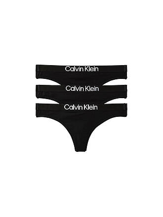 CALVIN KLEIN | String Lot de 3 noir