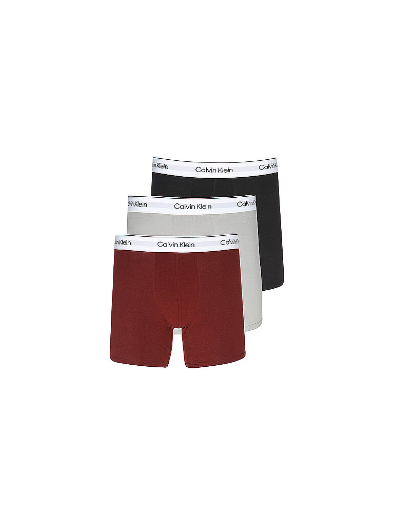 Lot de 3 boxers multi rouge foncé S